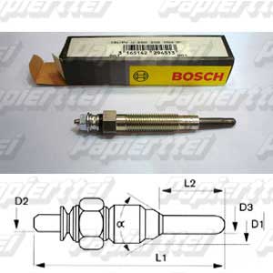 0 250 403 052 BUJIAS INCANDESCENTES BOSCH  3165143798096          A.5