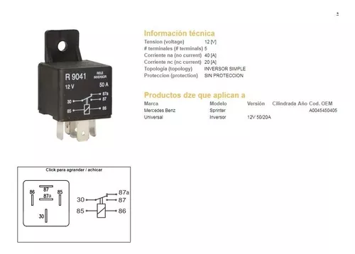 MINI RELAY CONCENTRICO   DZE rmr 9041