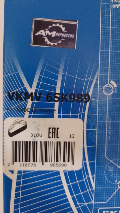 6SK989   CORREA POLY V ELASTICA   7316576985690    SKF - Imagen 2