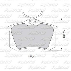 0 986 BB0 855 PASTILLAS DE FRENOS BOSCH    7798174870460 Y 687m 2504906