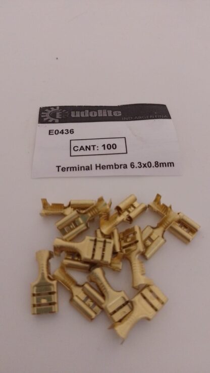 TERMINAL PALA HEMBRA BRONCE    E0436