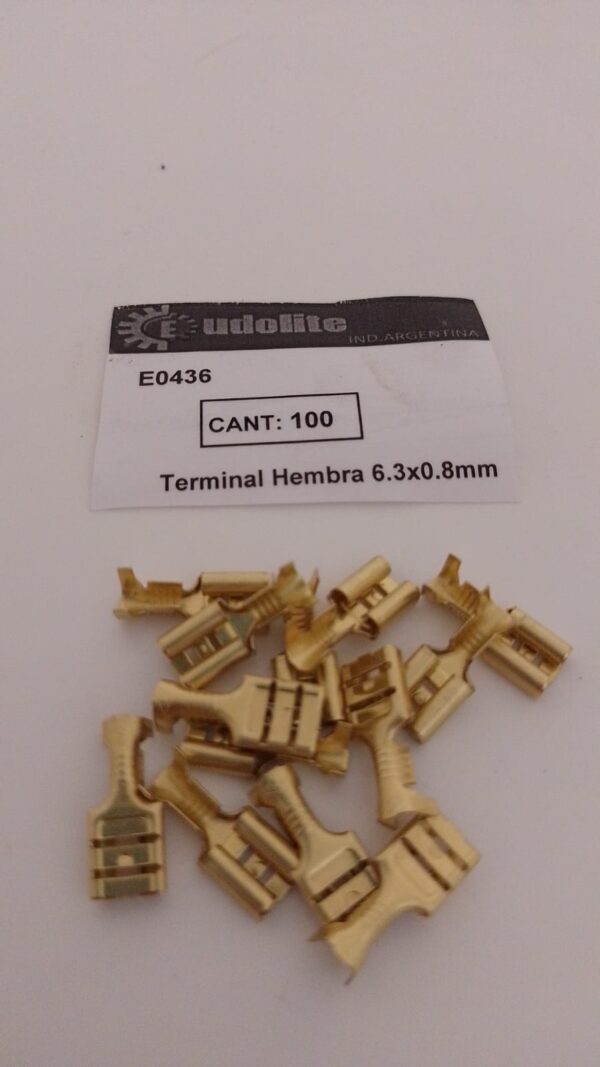 TERMINAL PALA HEMBRA BRONCE    E0436