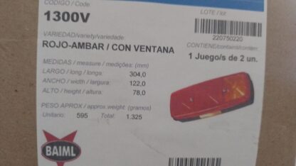 FARO TRASERO BAIML  1300V - Imagen 2