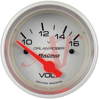 44-324P12 - VOLTIMETRO RACING 52MM PLATA