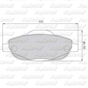 PASTILLA DE FRENO DELANTERA (BOSCH) 0 986 BB0 896 idem FRAS-LE PD/1470