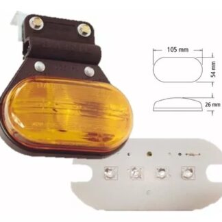 AP401 FARO FLEXIBLE COLGANTE AMBAR P/LAMP DE 5W