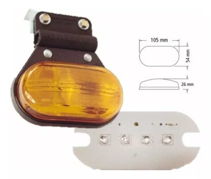 AP401 FARO FLEXIBLE COLGANTE AMBAR P/LAMP DE 5W