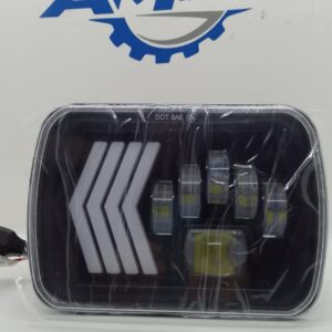 1187  OPTICA RECTANGULAR 6 LED- 4 FLECHAS DINAMICA C/ GIRO   7"