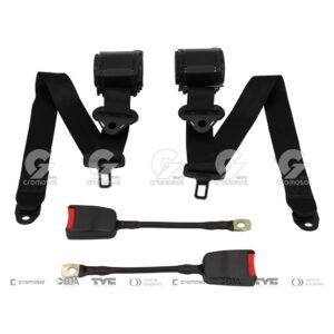 4797  Cinturon de seguridad Universal Homologado inercial delantero 3 puntos con baston (juego)
