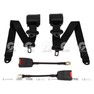 4797  Cinturon de seguridad Universal Homologado inercial delantero 3 puntos con baston (juego)