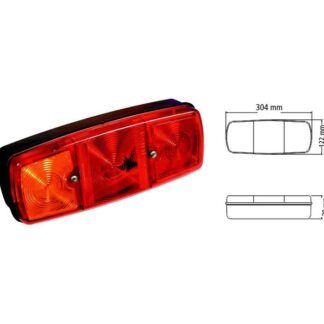 BAI1300CRA   FAROS TRASEROS ( CRISTAL - ROJO - AMBAR ) POR JUEGO   1300