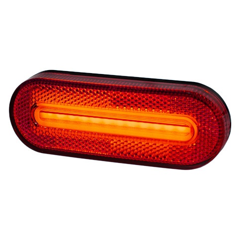 BAI1010ER  FARO DELIMITADOR LATERAL ELECTRÓNICO A LEDS ROJOS CON RETRORREFLECTOR