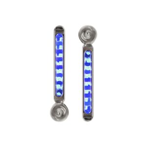 FARO DE SEÑALIZACION LED EOLICO JUEGO DE FAROS COLOR AZUL CON SOPORTE METALICO AUTOADHESIVO LUX LED  661094197092
