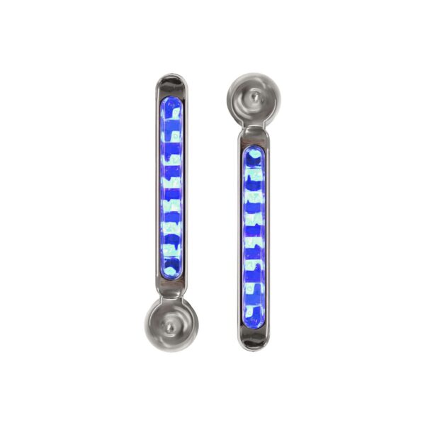 FARO DE SEÑALIZACION LED EOLICO JUEGO DE FAROS COLOR AZUL CON SOPORTE METALICO AUTOADHESIVO LUX LED  661094197092