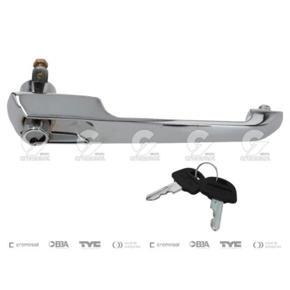16448/1  Manija de puerta exterior Mercedes Benz Camión 1517 83/90 Cromada con llave