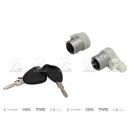 7710/2 Cilindro de puerta Renault Kangoo F2 08/12 (juego)