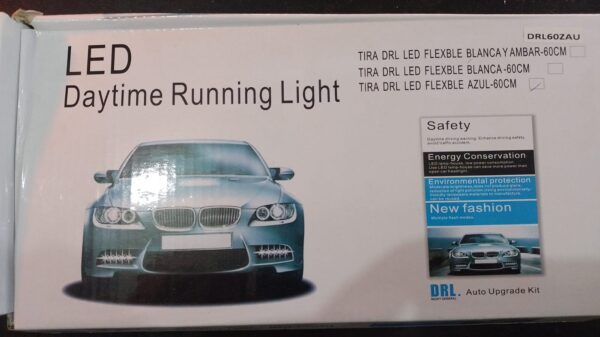 TIRAS DE LED DRL / DRL FLEXIBLE AZUL (BALIZA INTERMITENTE) 60CM