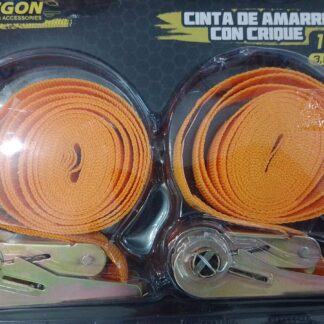 N° TOW002  cinta de amarre de 1" de ancho y 3.50 mts largo