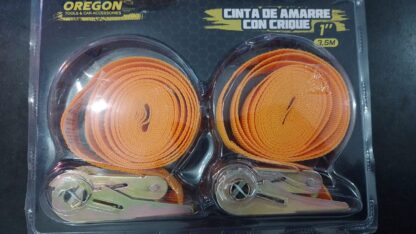 N° TOW002  cinta de amarre de 1" de ancho y 3.50 mts largo