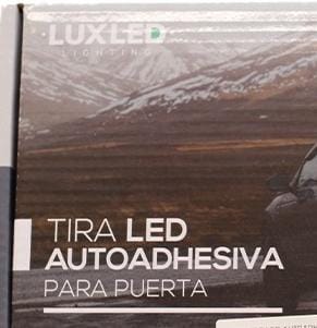 LEDTIRA12VROJ JUEGO (2 UNIDADES) DE TIRAS DE LED AUTOADHESIVA PARA PUERTA