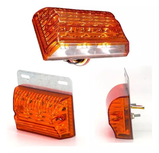 26257 JUEGO DE FAROS LED LATERAL CAMION 24V AMBAR (POLI)