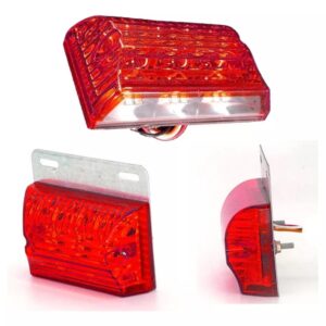 26258 / 26259 JUEGO FAROS LED LATERALES CAMION 24V ROJO (POLI)