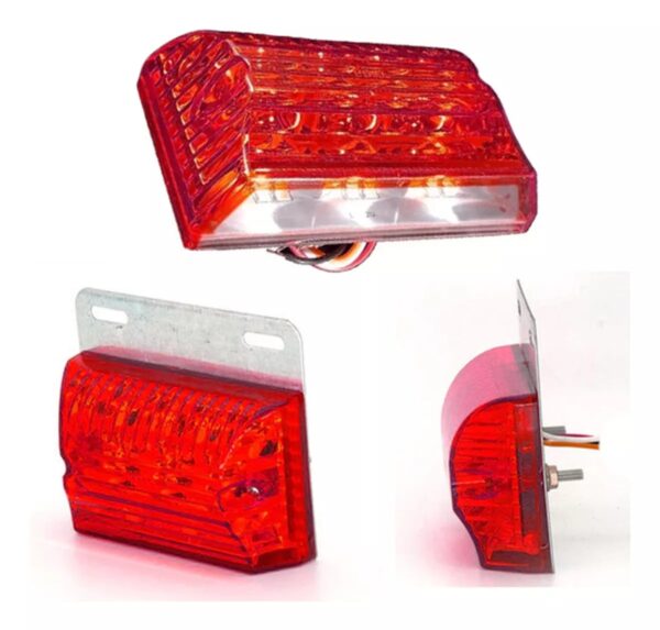 26258 / 26259 JUEGO FAROS LED LATERALES CAMION 24V ROJO (POLI)