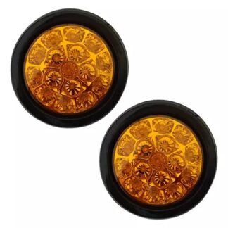 26282  Juego De Faros Led Traseros Camion 24v Ambar Poli