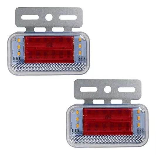 26268 JUEGO DE FAROS LED LATERALES CAMION 12V ROJO (POLI)