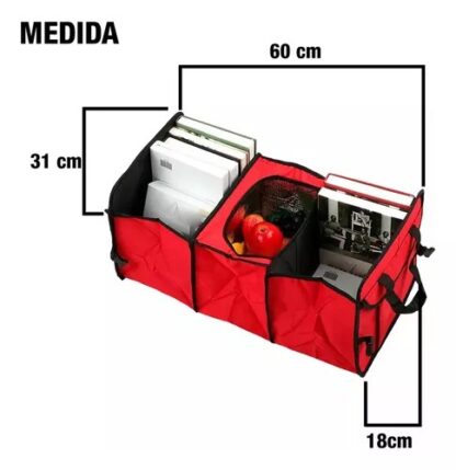 61026/2  Organizador plegable multiuso de baul (rojo) VEXO - Imagen 2