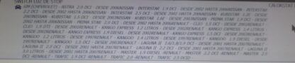 INTERRUPTOR STOP bs4582 CHEVROLET/RENAULT     A.6