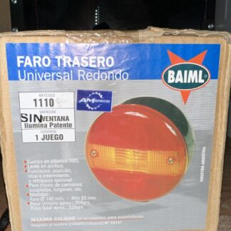 1110 FARO REDONDO TRASERO AMBAR-ROJO B.4