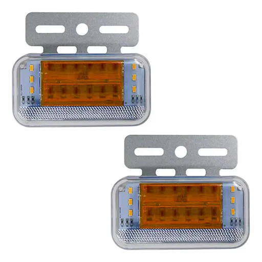 26267 JUEGO DE FAROS LED LATERALES 24V AMBAR POLI