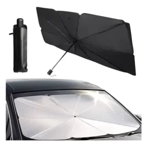 PARASOL PARAGUAS PLEGABLE AUTO Y CAMIONETA CON ESTUCHE