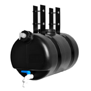 08/087/436 ACCESORIOS VARIOS TANQUE DE AGUA 25 LTS. NEGRO CON JABONERA PARA CAMION