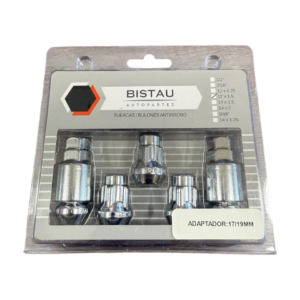 1637- ROSCA: 12MMx1,5/ ADAPTADOR: 17/19MM (FORD-CHEV-HONDA)