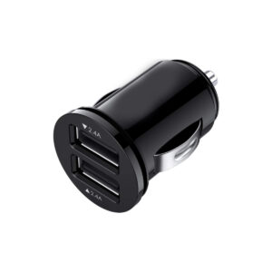 KBCH009B CARGADOR DOBLE USB + ENCENDEDOR 12V / 24V OUTPUT 5V 4200 MA 60 WATTS NEGRO