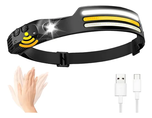 W6893 VINCHA LINTERNA RECARGABLE CON SENSOR