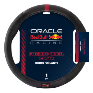 RBSWC001BR CUBRE VOLANTE 38CM NEGRO CON PANA Y DETALLE ROJO SUPERIOR - ORACLE RED BULL RACING