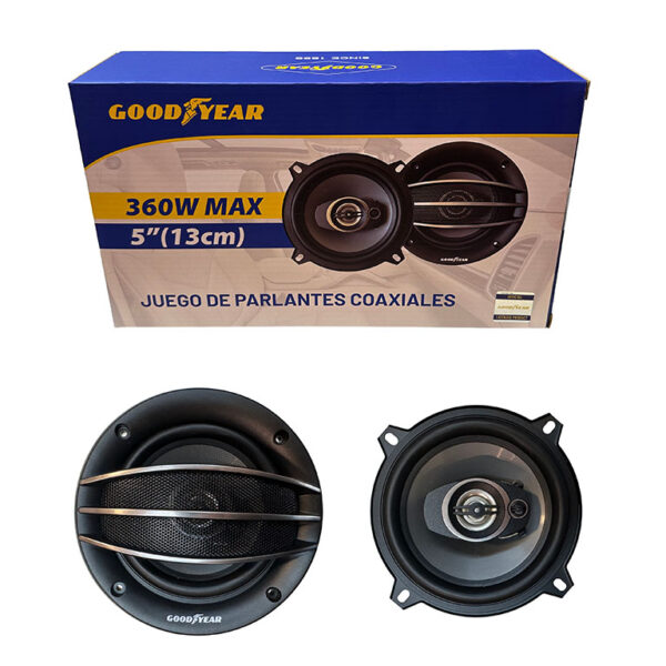 GY-6962 PARLANTES GOODYEAR 5" 3 VIAS 360W