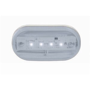 BAI1035EC FARO ELECTRONICO OVAL CHICO 4 LED 12V / 24V CRISTAL
