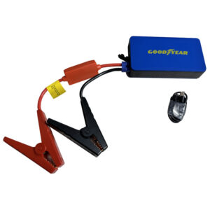 GY-2705 ARRANCADOR PORTATIL GOODYEAR, 8000MA, RECARGABLE. CON ACCESORIOS