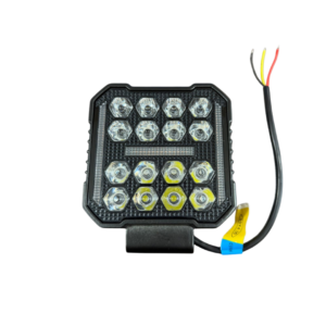 1456- FARO LED CUADRADO 16 LEDS, 12/24V (LUZ BLANCA+DRL)