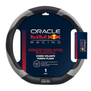 RBSWCD009BG CUBRE VOLANTE 38CM BASE PLANA, NEGRO CON GRIS LATERAL - ORACLE RED BULL RACING
