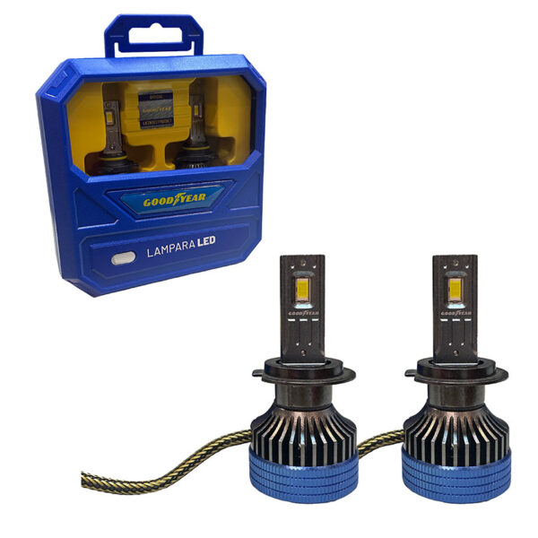 GY-CR_H7PREM JUEGO LAMPARA CREE LED GOODYEAR PREMIUM, H7 CON COOLER 70W