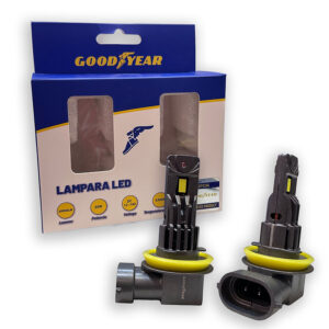 GY-CR_H8_9_11_LA JUEGO LAMPARA CREE LED GOODYEAR PLUG AND PLAY, SIN CABLE, H8_9_11 CON COOLER 28W