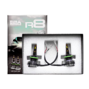 R8-H27 KIT DE LED R8 H27 10MA GENERACION CHIP CSP SIN COOLER 30000 LUMENS 42WATTS 12V