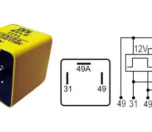 32744 RELAY DESTELLADOR 12V 3T