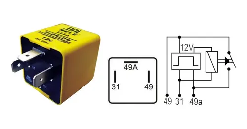 32744 RELAY DESTELLADOR 12V 3T