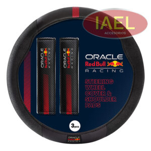 RBSWCK001BR KIT CUBRE VOLANTE 38CM CON CUBRE CINTURON NEGRO CON ROJO - ORACLE RED BULL RACING